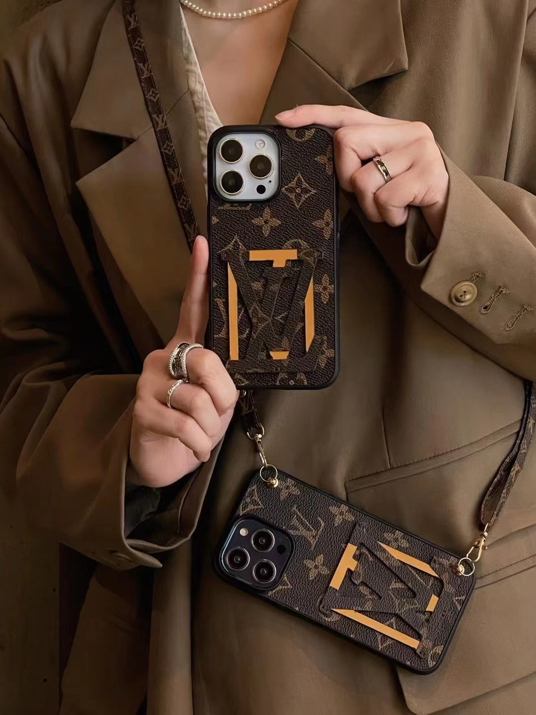 Glamour Brown Phone Case For iPhone