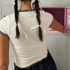 Ringer Baby Tee With Sports Number Detail