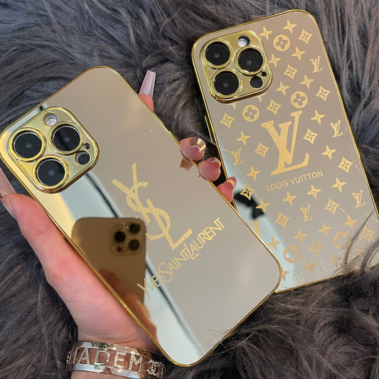 Mirror Golden Phone Case For iPhone