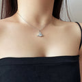 Stone Pendant Choker Necklace