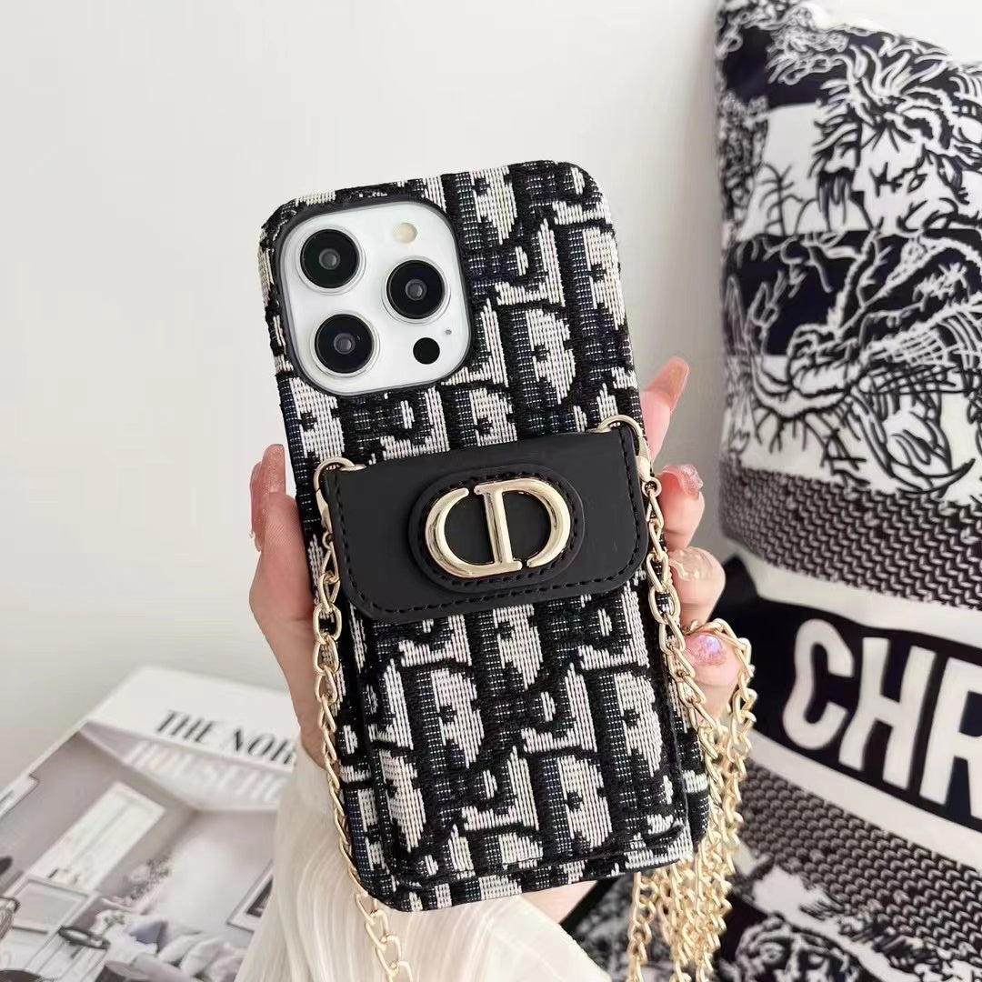 Diagonal Chain Phone Case For iPhone