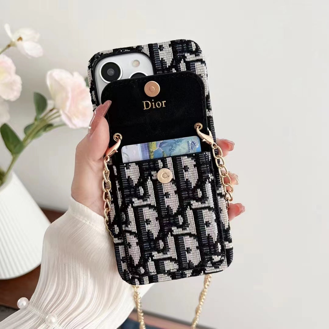 Diagonal Chain Phone Case For iPhone