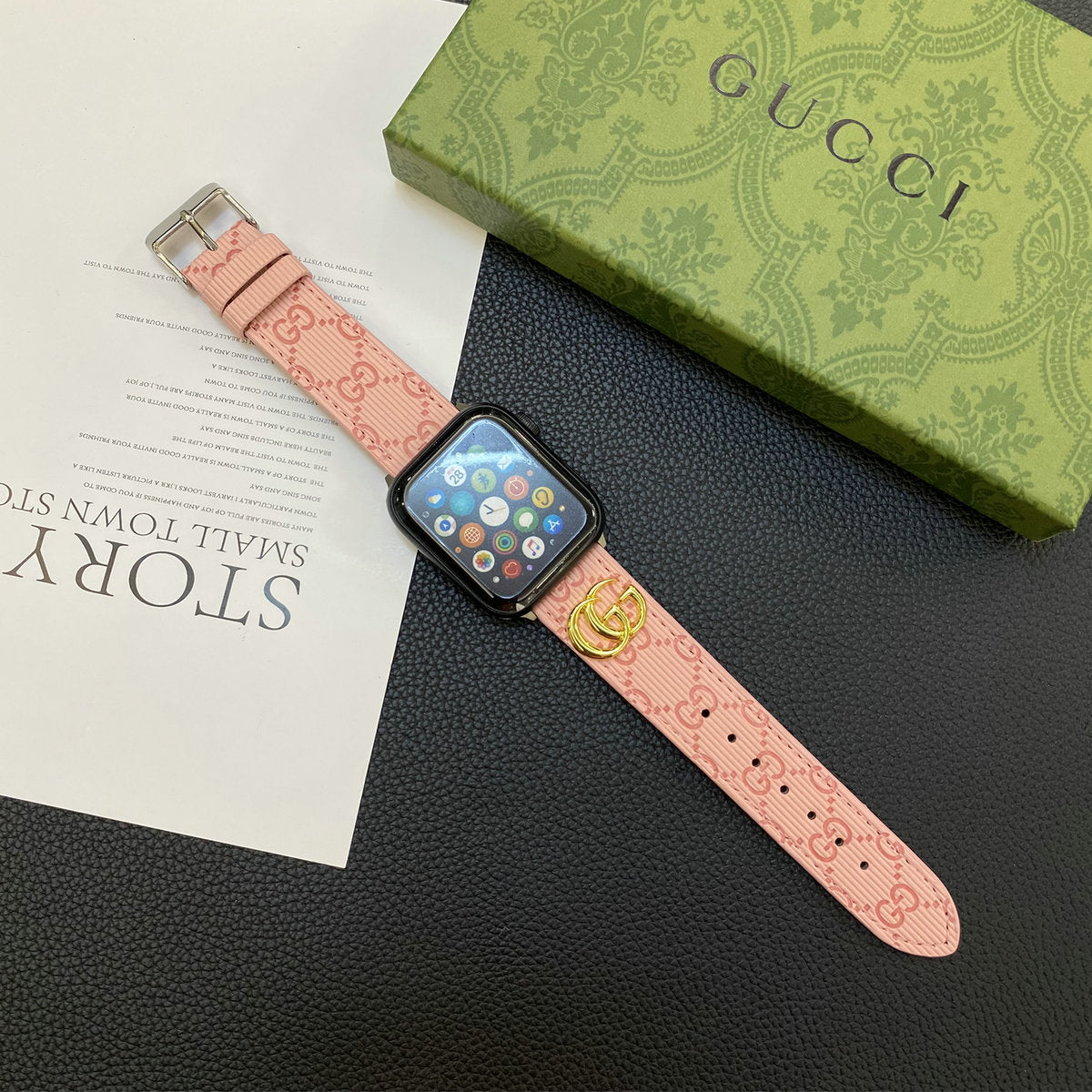 Herbstliche Lacklederarmbänder für die Apple Watch 