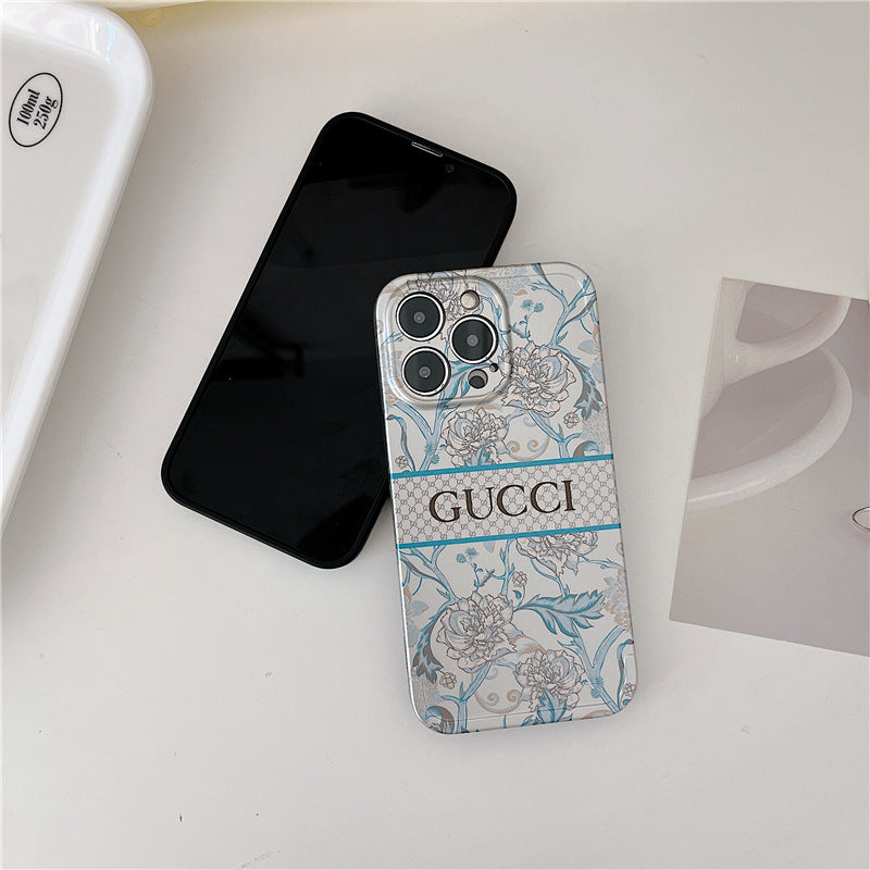 iPhone Case | Guc Green Flowers Case - ERPOQ