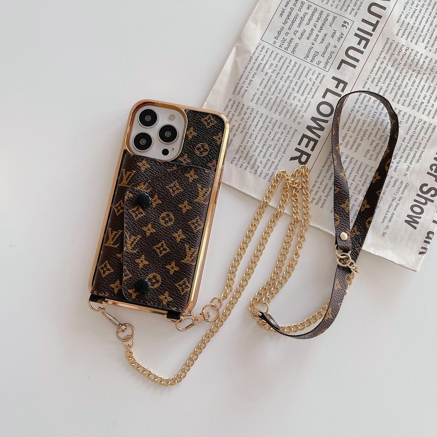 Crossbody-Karten-Telefonhülle für iPhone