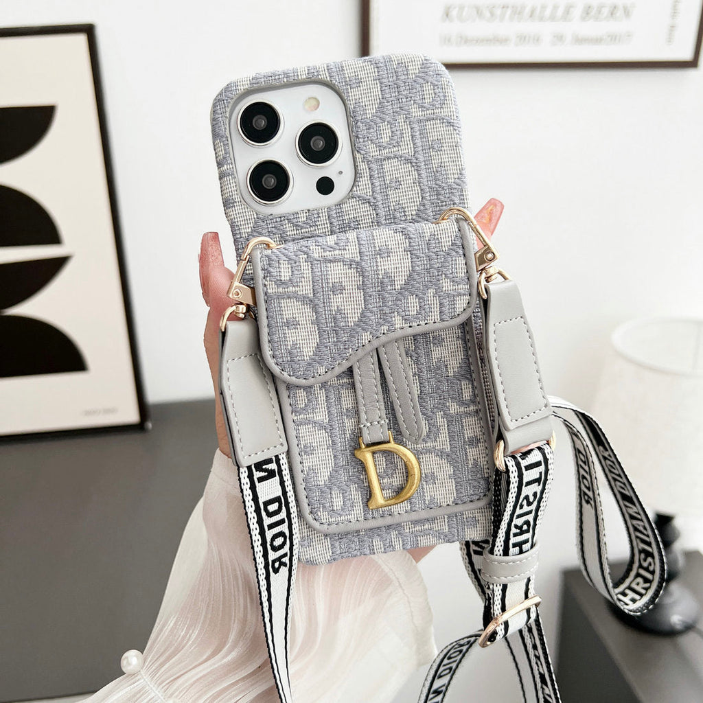 Stoff-Kartenhalter-Telefonhülle für iPhone