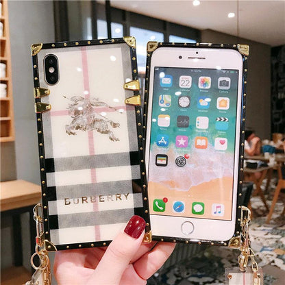 Latticed Printed Phone Case For iPhone