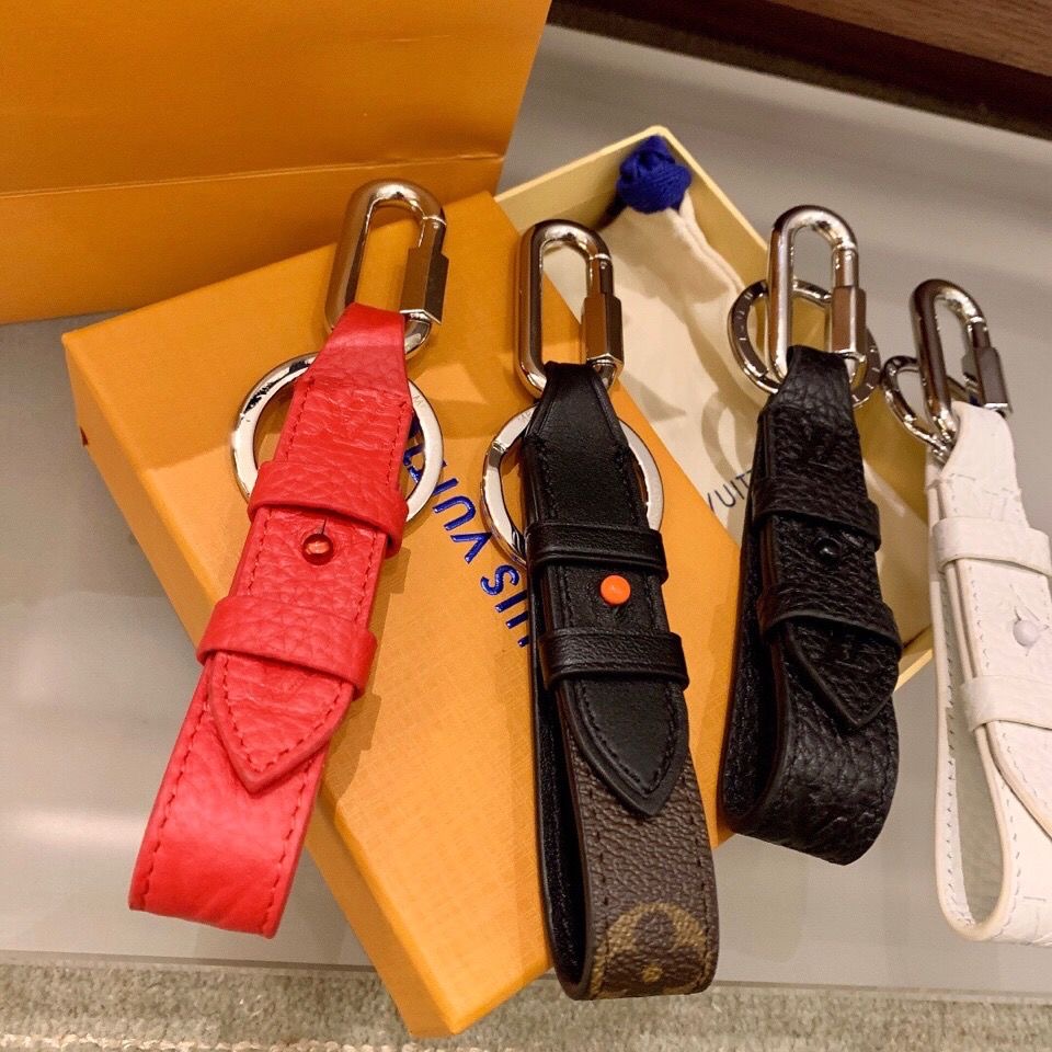 New Splicing Leather Key Chain