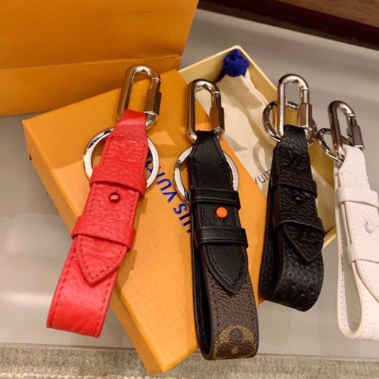 New Splicing Leather Key Chain