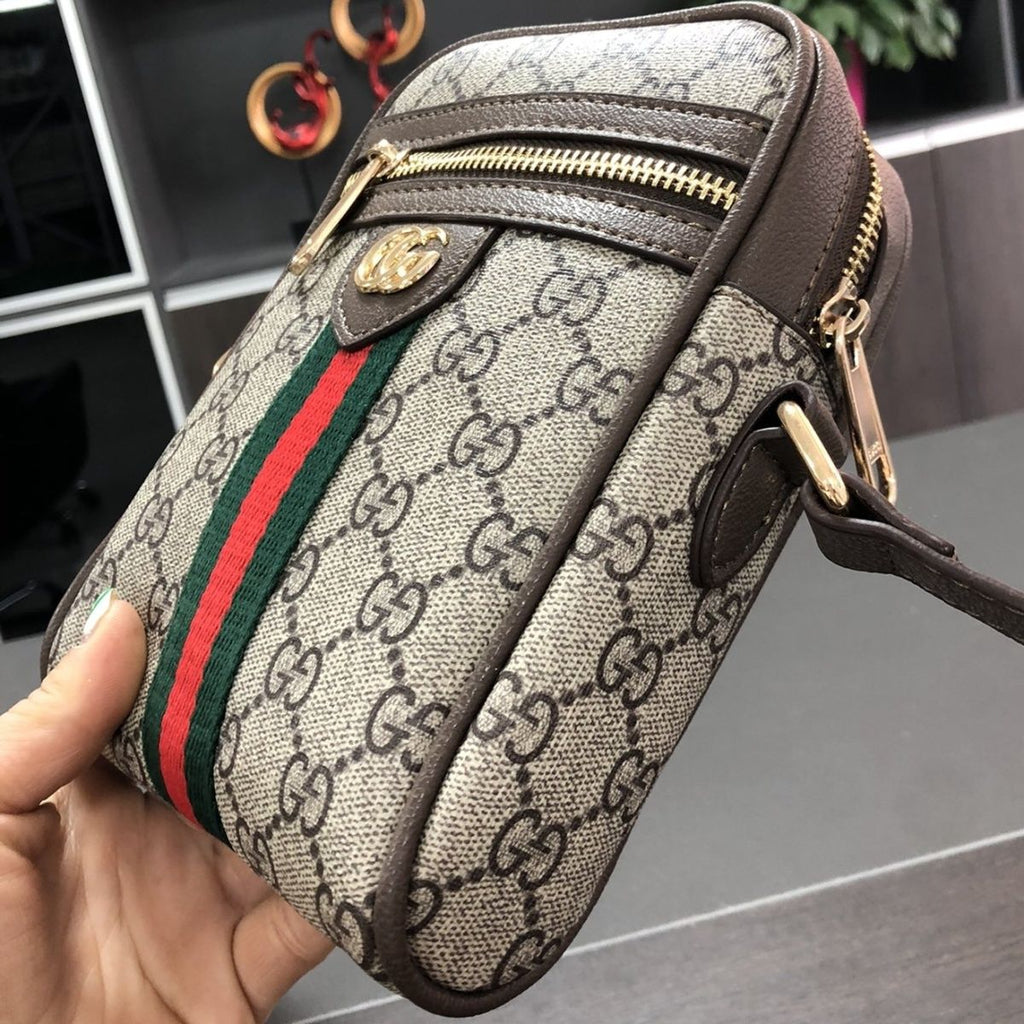 Trendy Graue Handytasche mit Münzfach 