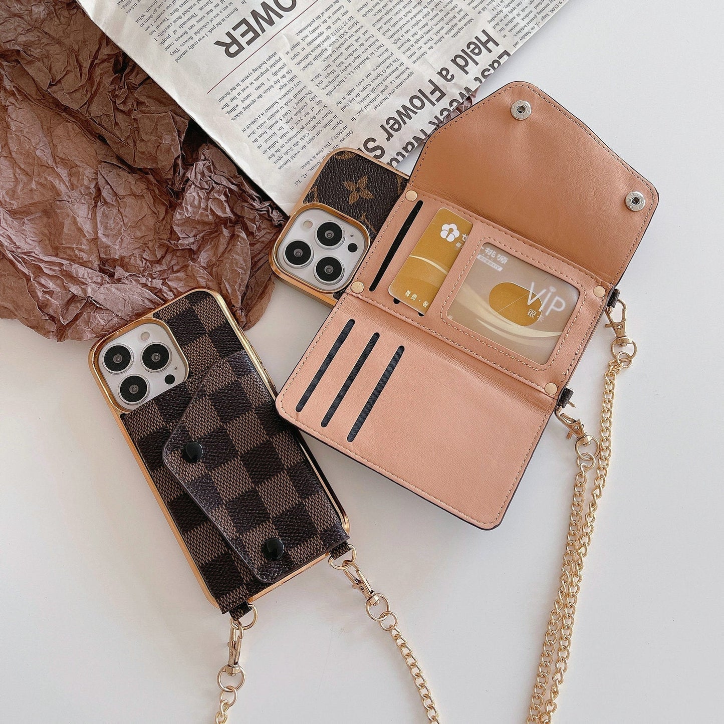 Crossbody Card Phone Case For iPhone