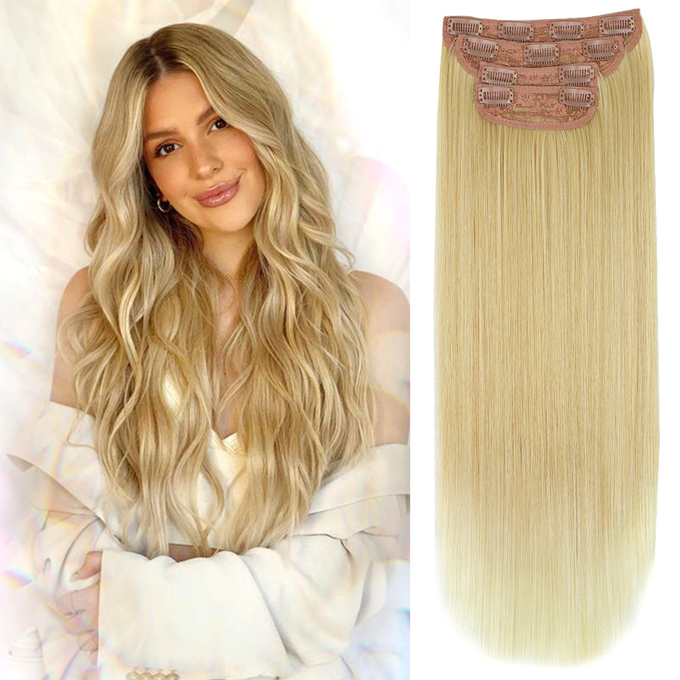 Long Straight Clip in Hair Extensions (4PCS)
