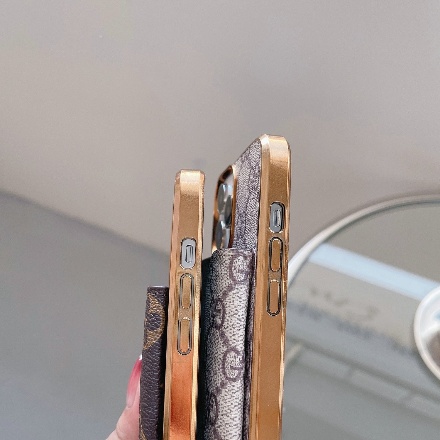Crossbody-Karten-Telefonhülle für iPhone