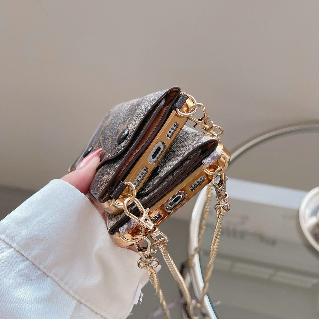 Crossbody-Karten-Telefonhülle für iPhone