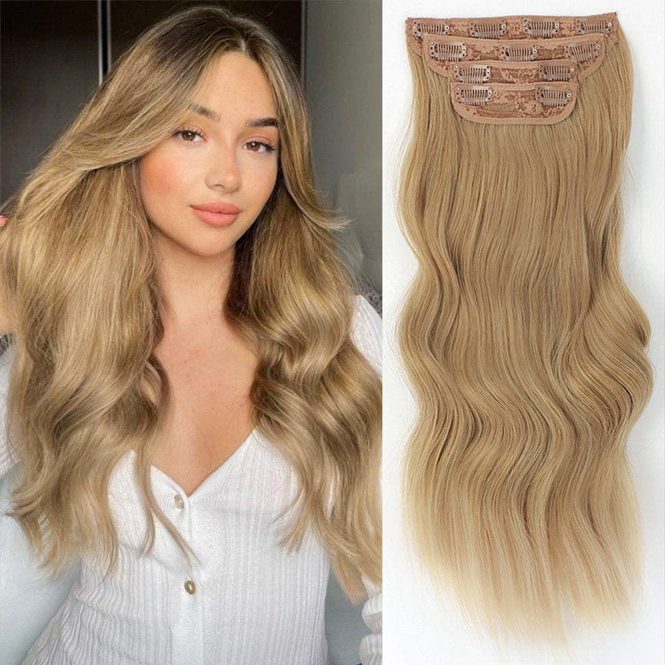 Long Wavy Clip in Hair Extensions (4PCS)