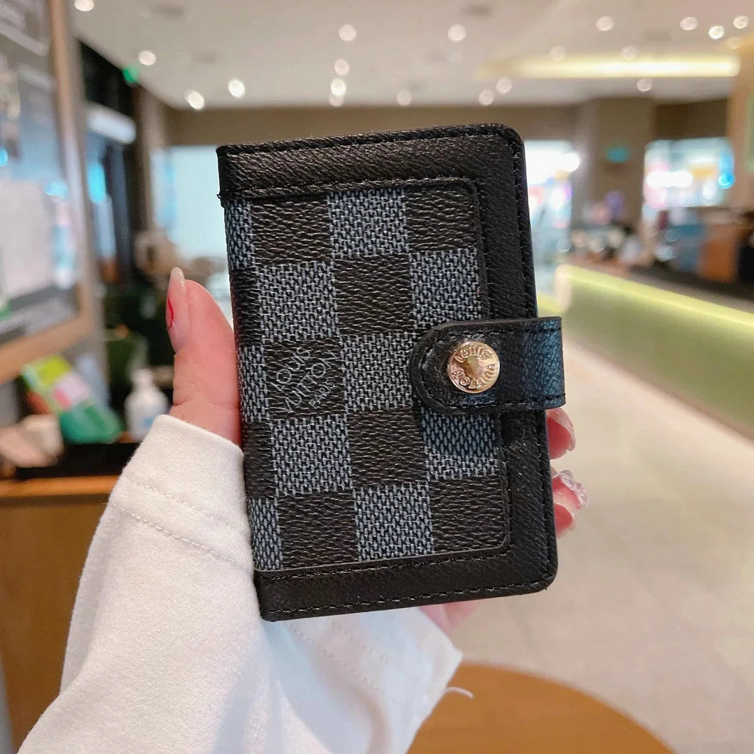 Colors Printed Leather Card Holder - ERPOQ