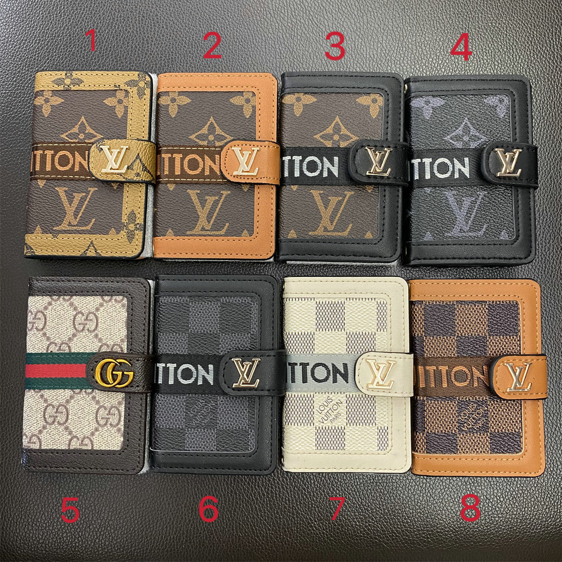 Hochwertiges Flip-Kartenetui aus Leder