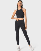 Nahtlose Leggings Allison - Schwarz