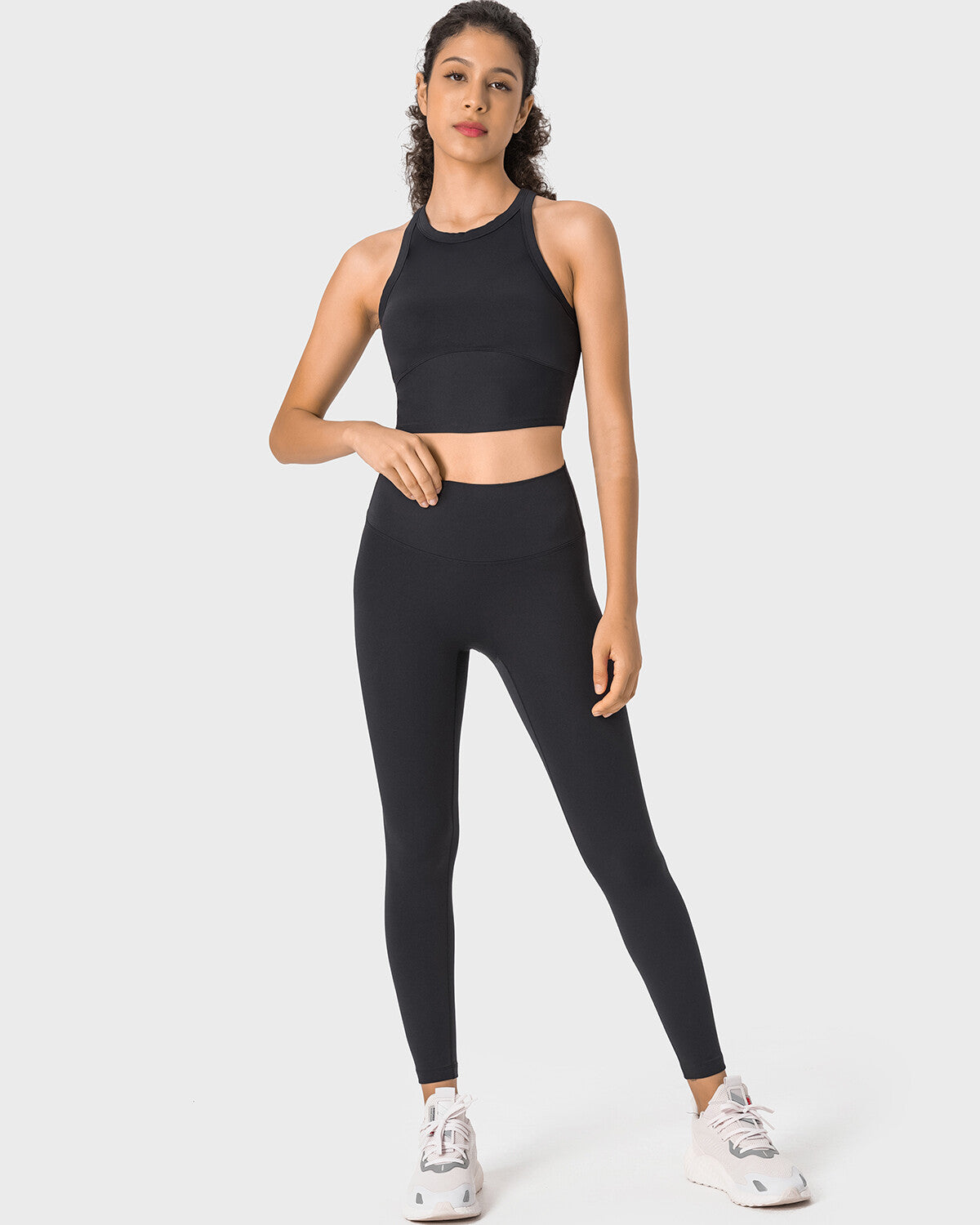 Nahtlose Leggings Allison - Schwarz