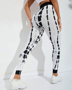 Leggings senza cuciture Brooklyn Tie Dye - Nero