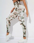 Brooklyn Tie Dye Nahtlose Leggings - Grün