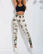 Brooklyn Tie Dye Nahtlose Leggings - Grün