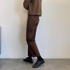 Coffee Straight Leg Jeans