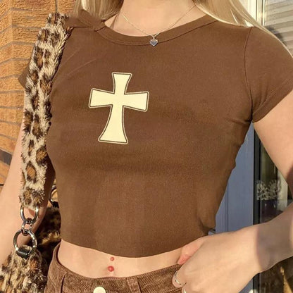 “Cross My Heart” Baby Tee (Colors Available)