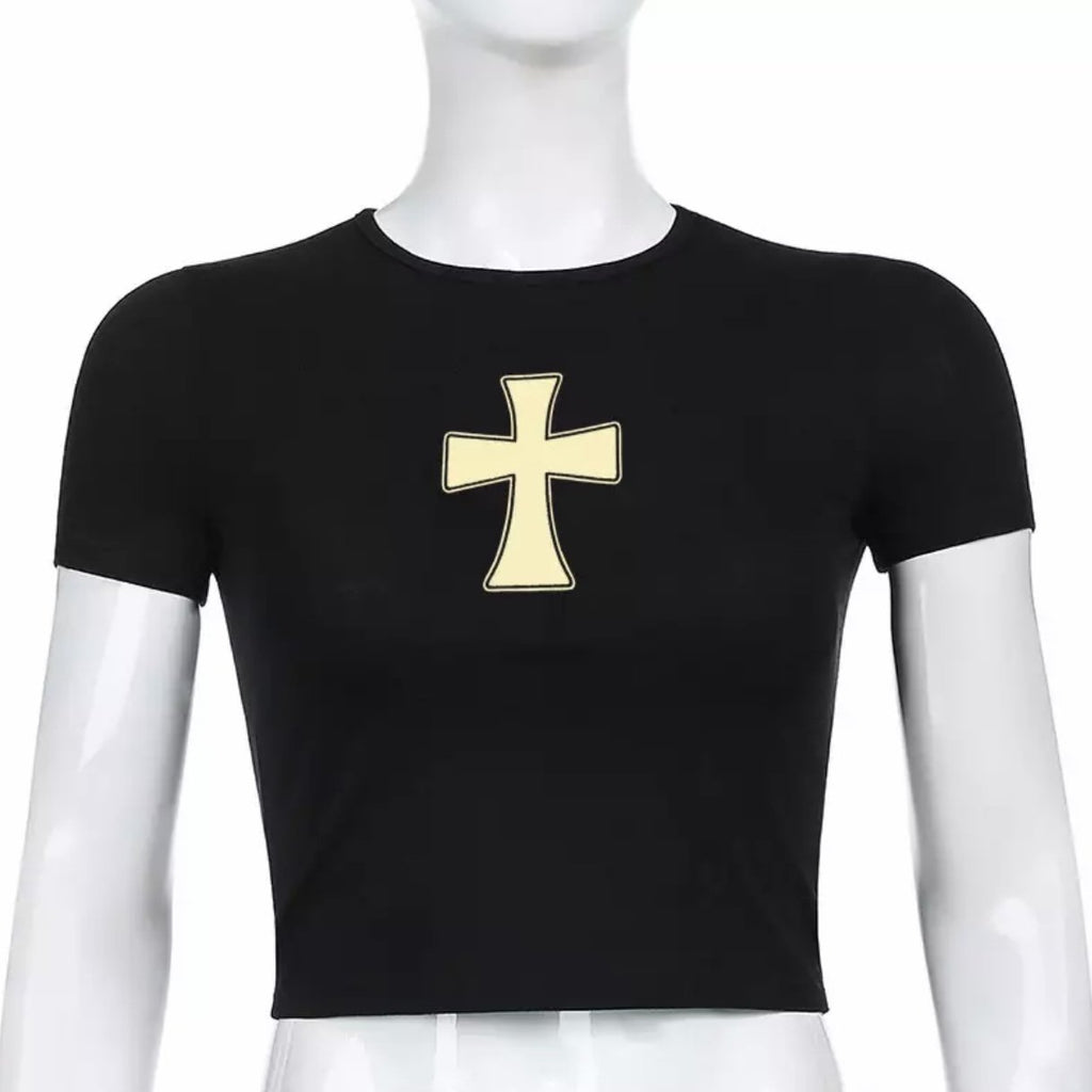 Maglietta per neonati "Cross My Heart" (colori disponibili)