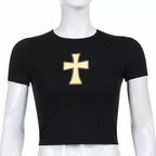 Maglietta per neonati "Cross My Heart" (colori disponibili)