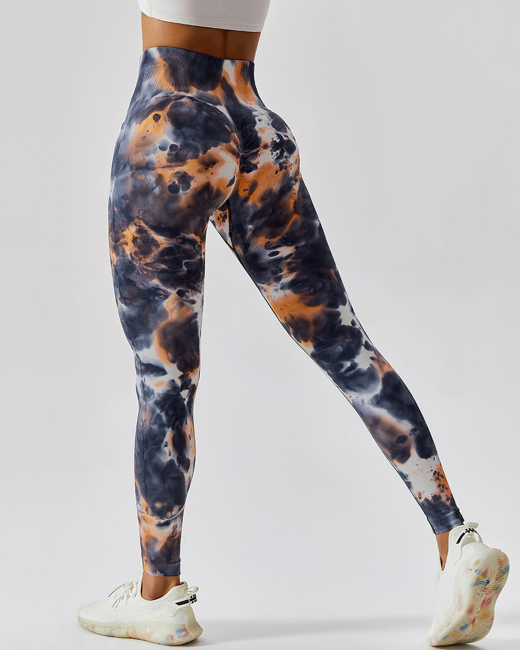 Eliana Nahtlose Leggings - Orange