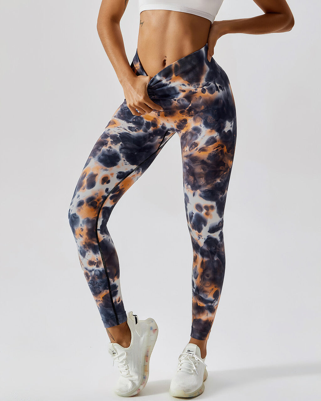 Eliana Nahtlose Leggings - Orange