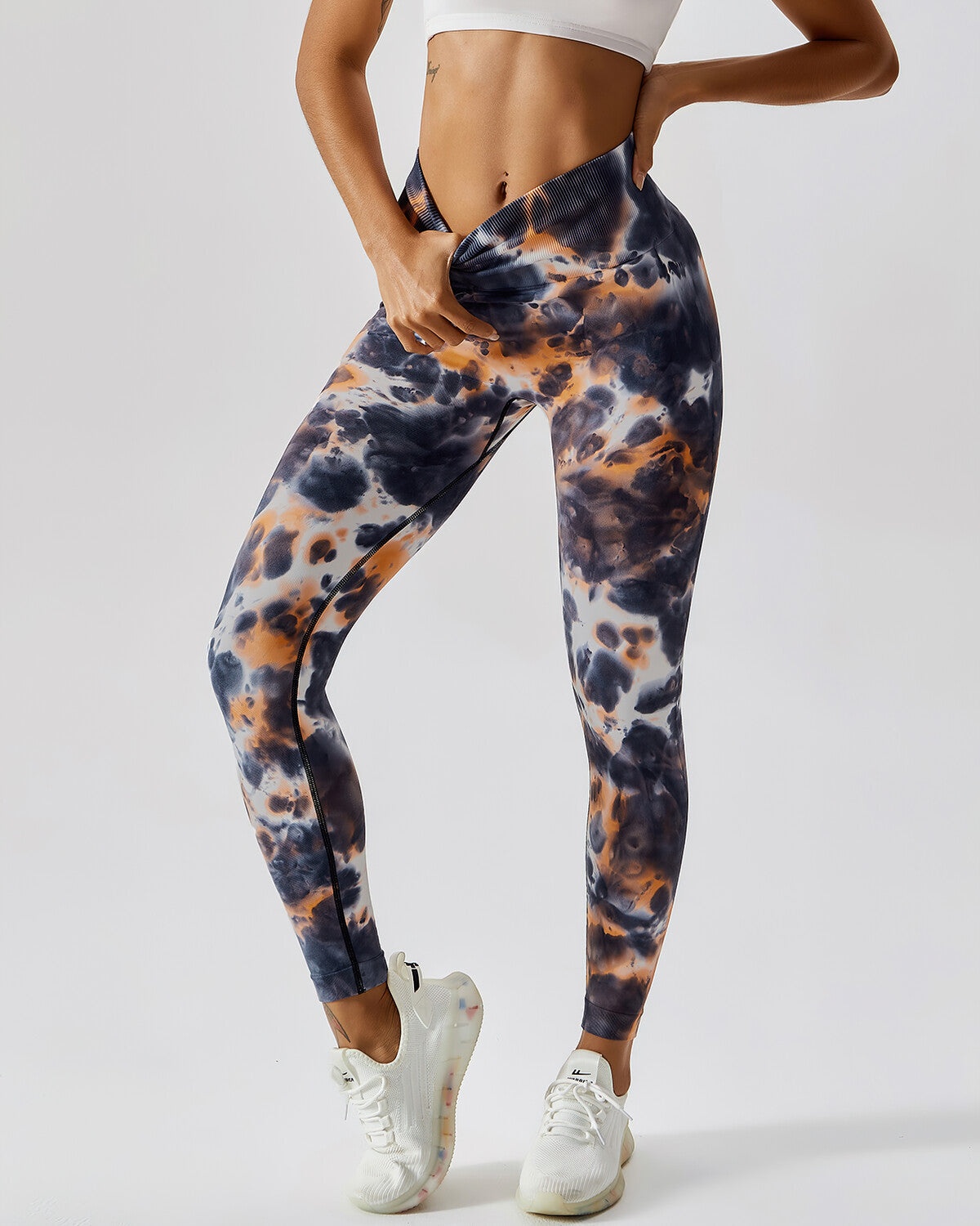 Eliana Nahtlose Leggings - Orange