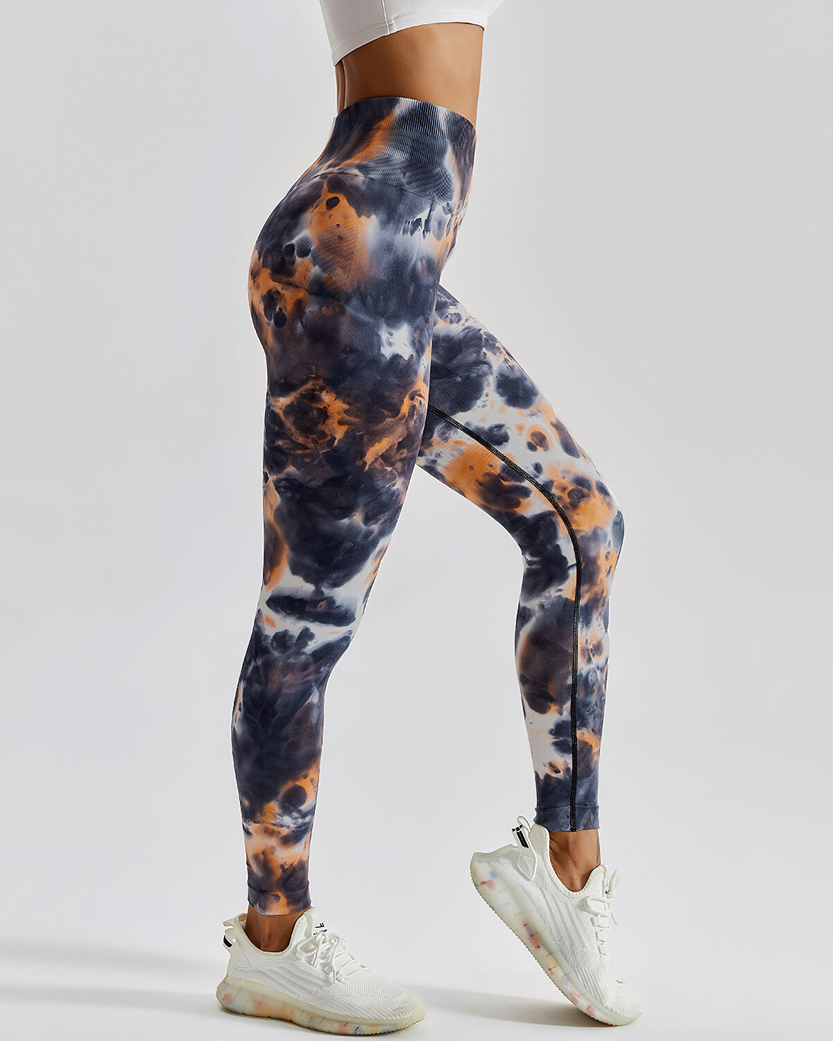 Eliana Nahtlose Leggings - Orange