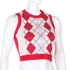 “Emma” Geometric Mini Vest