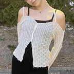 “Fragile” Fairy Grunge Frill Cover Top