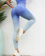 Nahtlose Leggings Gianna - Blau