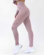 Gracey Hollow Out Nahtlose Leggings - Rosa