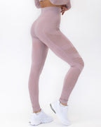 Gracey Hollow Out Nahtlose Leggings - Rosa