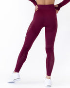 Gracey Hollow Out Nahtlose Leggings - Rot