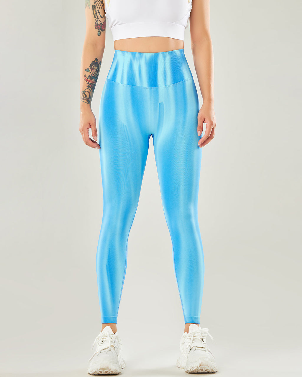 Hannah Nahtlose Leggings - Blau