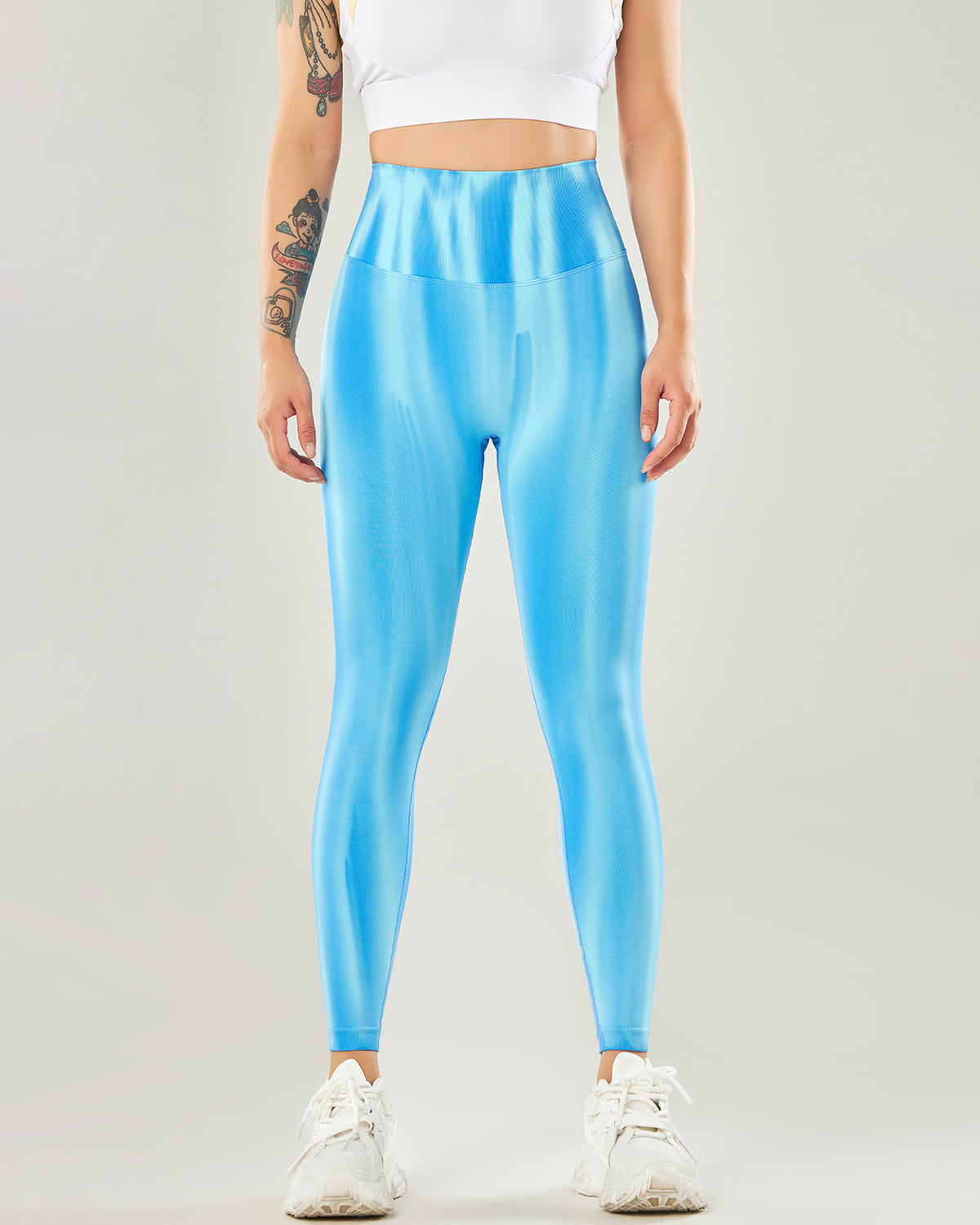 Hannah Nahtlose Leggings - Blau