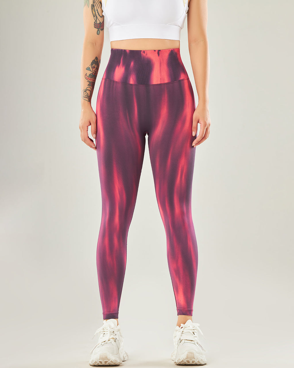 Hannah Nahtlose Leggings - Rot