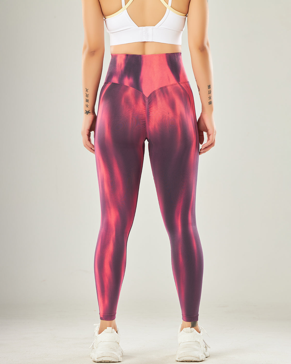 Hannah Nahtlose Leggings - Rot