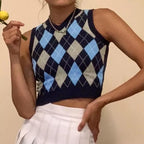 “Heather” Preppy Mini Vest