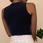 “Heather” Preppy Mini Vest