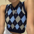 “Heather” Preppy Mini Vest
