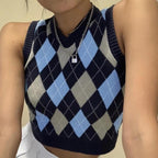 “Heather” Preppy Mini Vest