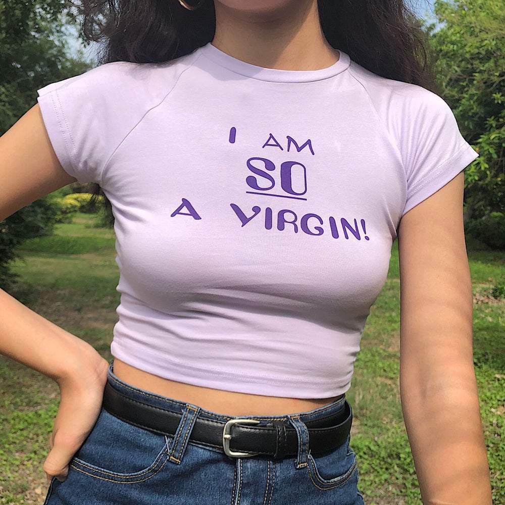 Maglietta "Sono così vergine"
