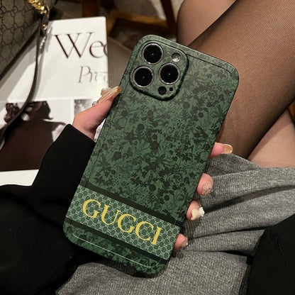 Green Flowers Phone Case For iPhone